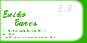 eniko bures business card